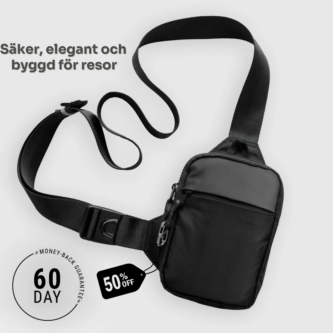 SäkraSling™ | Det smarta, säkra och eleganta sättet att bära med sig det viktigaste – handsfree och bekymmersfritt.
