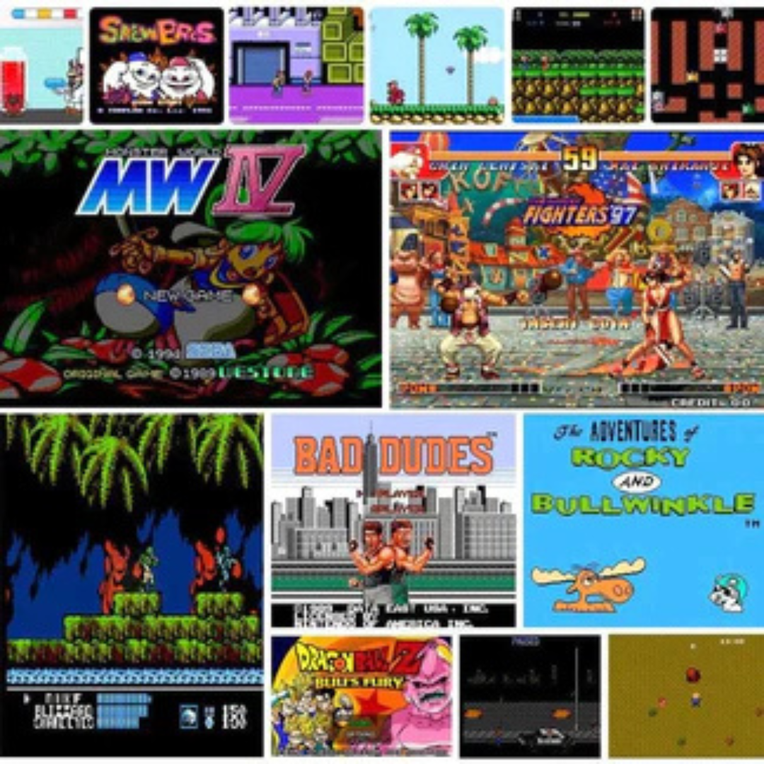 SpelVault™ Retro Dock V2 | Återupplev din barndom med tusentals klassiska spel - inga nedladdningar behövs, bara plugga och spela!