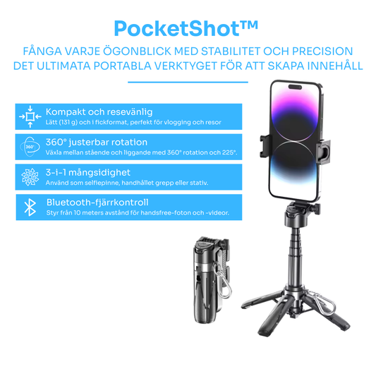 PocketShot™ | Liten i storlek, stor i funktion
