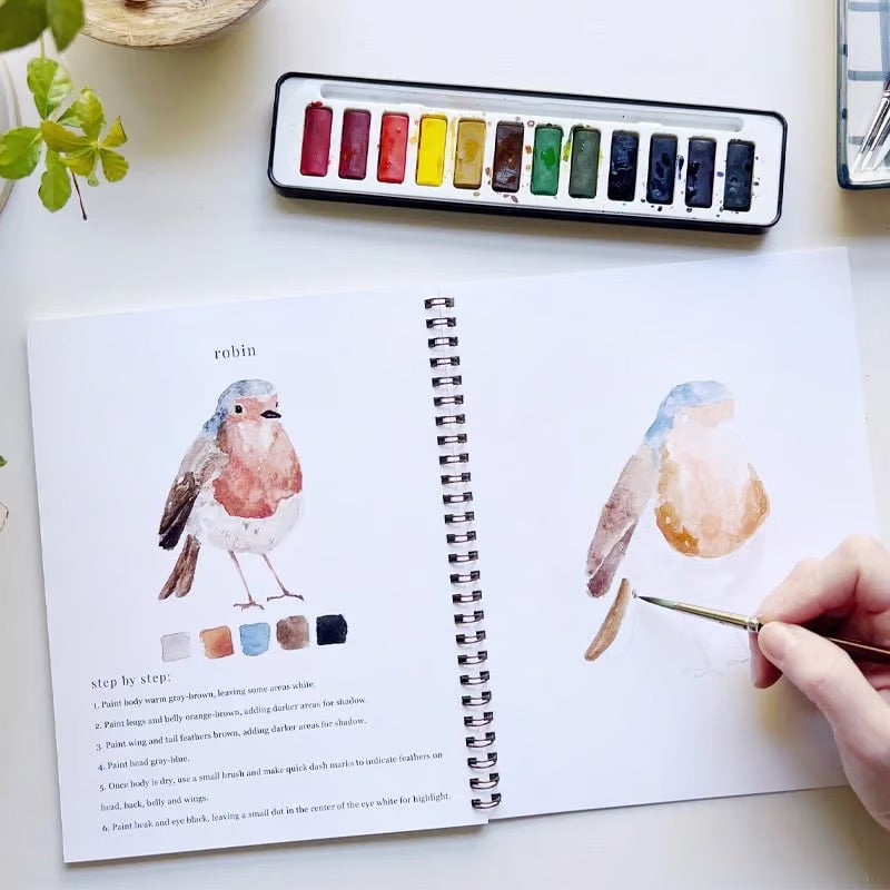 Akvarellia™ | Tänd din kreativitet med vår roliga arbetsbok för akvarell!