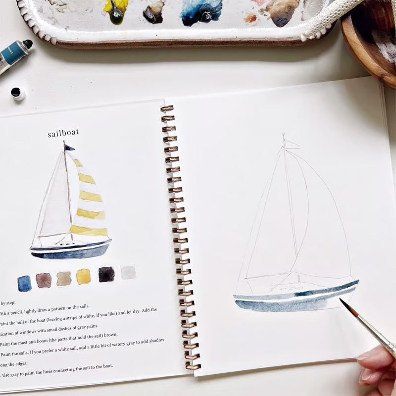 Akvarellia™ | Tänd din kreativitet med vår roliga arbetsbok för akvarell!